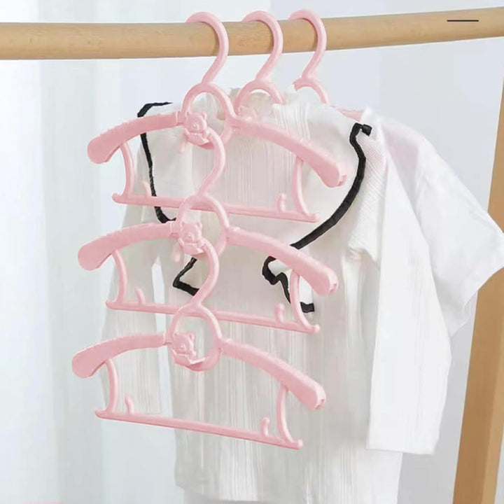 HGYZE Baby Kleiderbügel Kinder Antirutsch, 29-37cm Ausziehbare Kinderkleiderbügel mit Hosenständer,