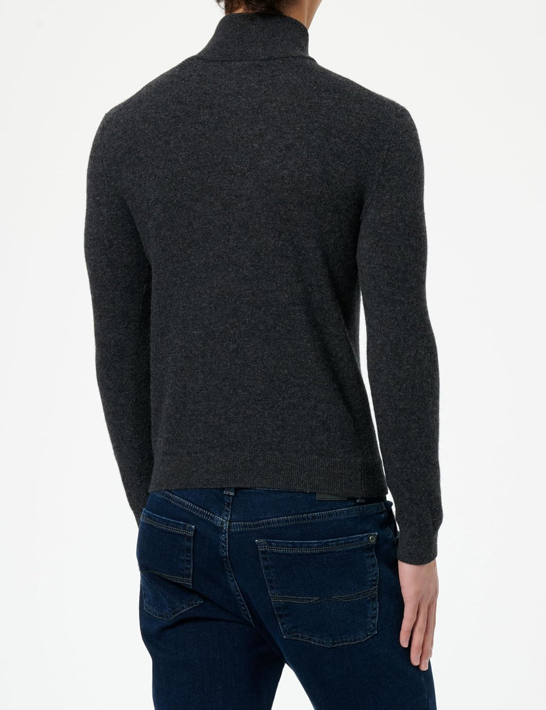 Gant Herren Extrafine Lambswool Zip Cardigan Strickjacke L Dark Grey Melange, L Dark Grey Melange
