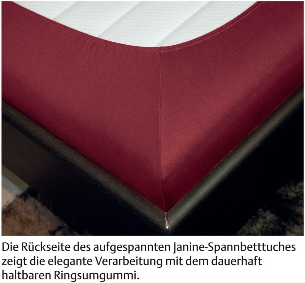 Janine Spannbetttuch 5007 Mako Jersey 140/200 bis 160/200 cm Sand Fb. 29 140/200 cm - 160/200 cm San