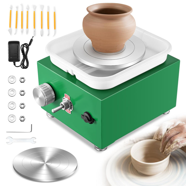Töpferscheibe, Kooeuru Töpferscheibe Elektrisch 2000 U/min Einstellbare Geschwindigkeit, Pottery Whe