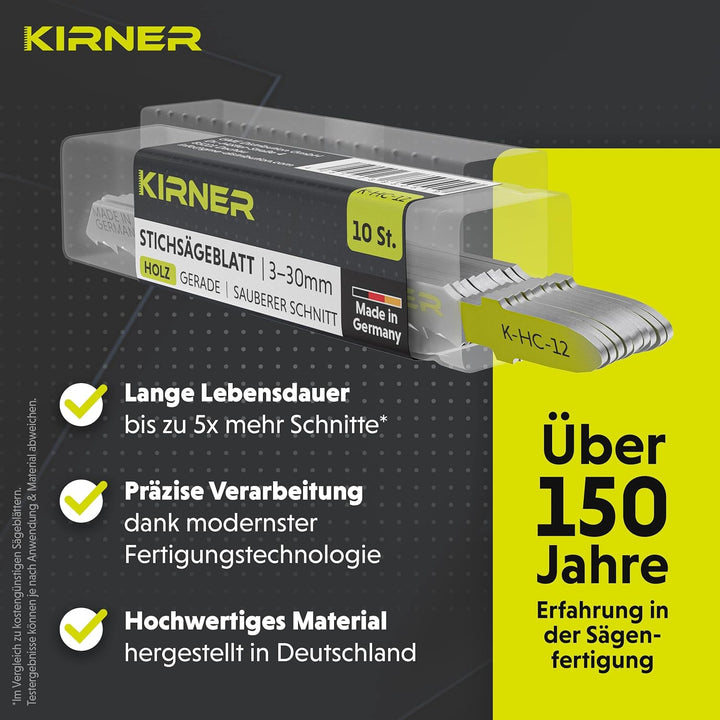 Stichsägeblätter Holz 10 Stk. [ bis zu 5x mehr Schnitte ] extrem feiner & gerader Schnitt (3-30mm) i