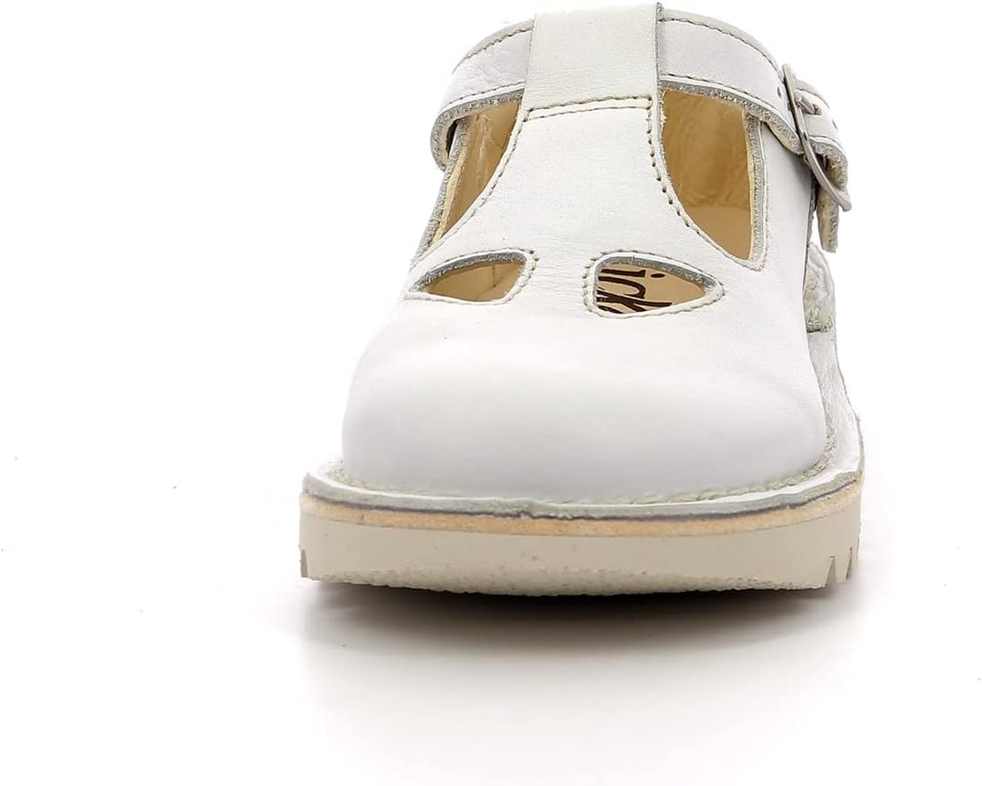 Kickers Mädchen Kick Mary Jane Halbschuhe, 35 EU Wei&#xDF;