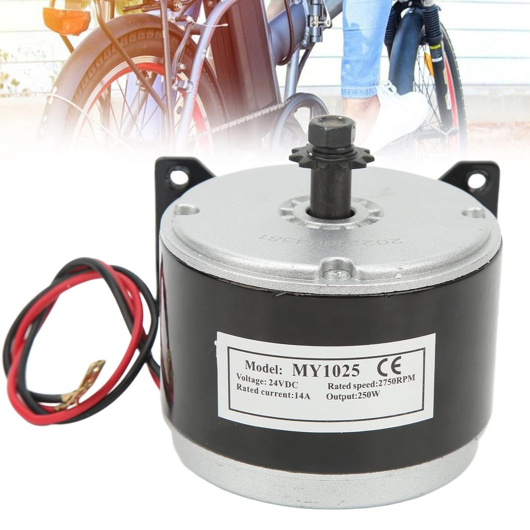 Wisecoco Gebürsteter Elektromotor, 24V 250W Elektrofahrrad, Gebürsteter Motor, Elektroroller, Hochge