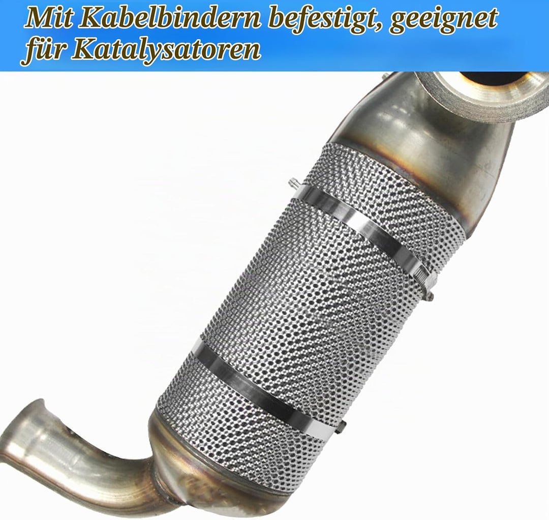 Hitzeschutz Hitzeblech Geprägte 100cm x 40cm Fahrzeug Aluminisierter Hitzeschutzblech Reparatursatz