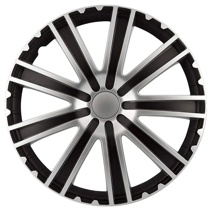AUTO-STYLE Satz Radzierblenden Toro 13-Zoll Schwarz/Silber 13-inch, 13-inch