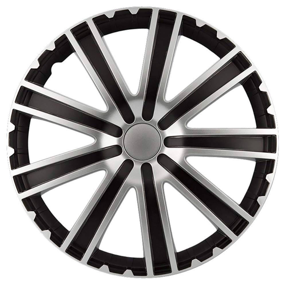 AUTO-STYLE Satz Radzierblenden Toro 15-Zoll Schwarz/Silber 15-inch, 15-inch