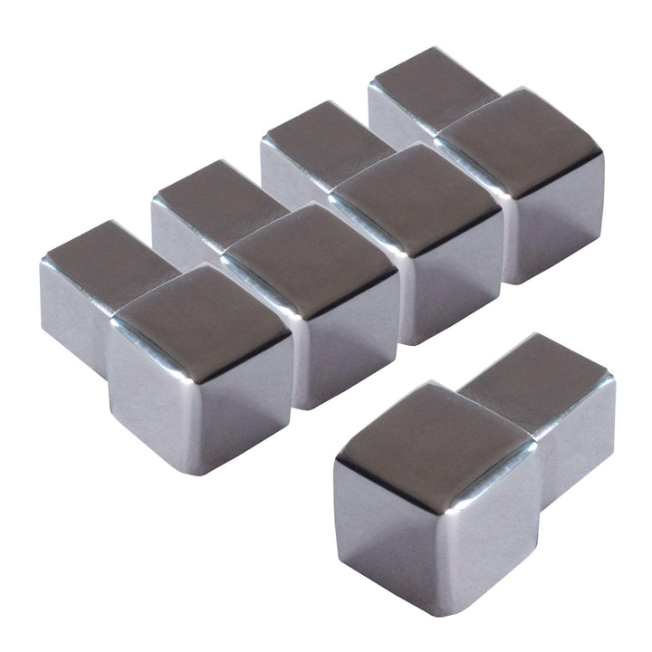 Dalsys Endstück für Fliesenschiene Quadratprofil Edelstahl Poliert Höhe 10mm, 5 Stück, Fliesenprofil