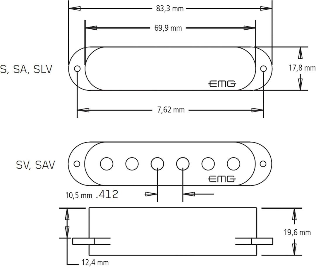 EMG SAX Single Coil black