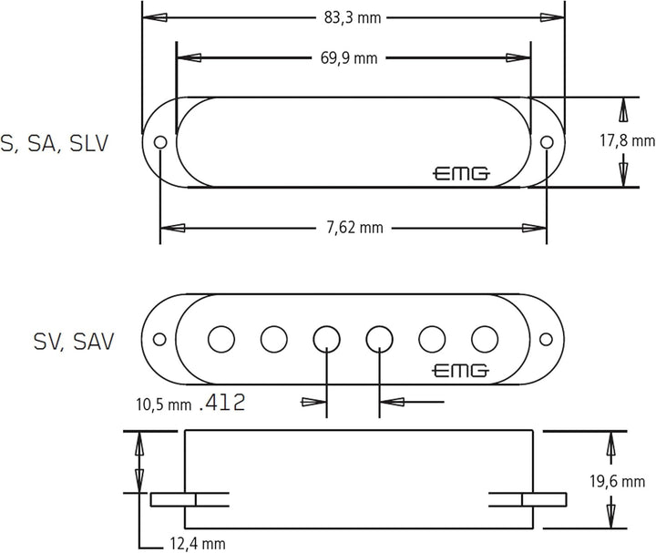 EMG SAX Single Coil black