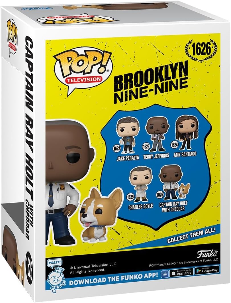 Funko POP & Buddy: Brooklyn Nine-Nine - Captain Holt w/Dog - Vinyl-Sammelfigur - Geschenkidee - Offi