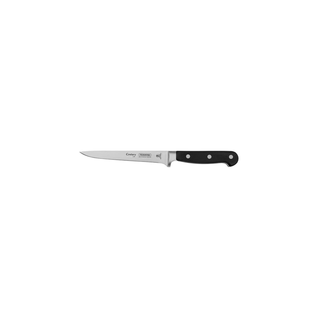 Tramontina Ausbeinmesser CENTURY, 15 cm, Edelstahl DIN 1.4110, schwarz, rostfrei Ausbeinmesser 15 cm