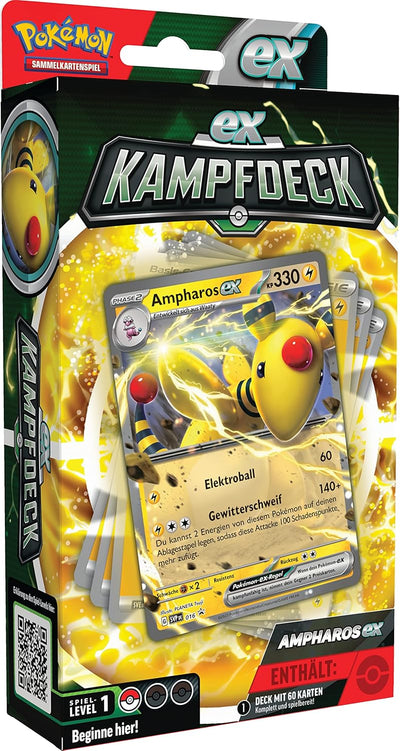 Pokémon-Sammelkartenspiel: Kampfdeck Ampharos-ex (sofort spielbares Deck mit 60 Karten), Ampharos-ex