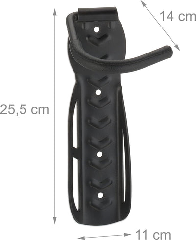 Relaxdays Fahrrad Wandhalterung, 6er Set, Fahrradaufhängung bis 25 kg, vertikal, Wand Fahrradhalter,