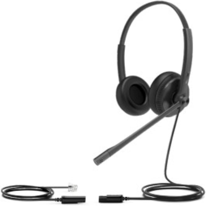 Yealink Headset YHS34 Lite Dual - Zwei Ohr Kopfhörer - mit RJ Anschlusskabel, YHS34 Lite Dual