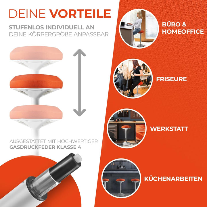 SMART-Sitzen: Bürohocker | Hocker | Sitzhocker ergonomisch für Arbeit & Freizeit | Ergonomischer Hoc