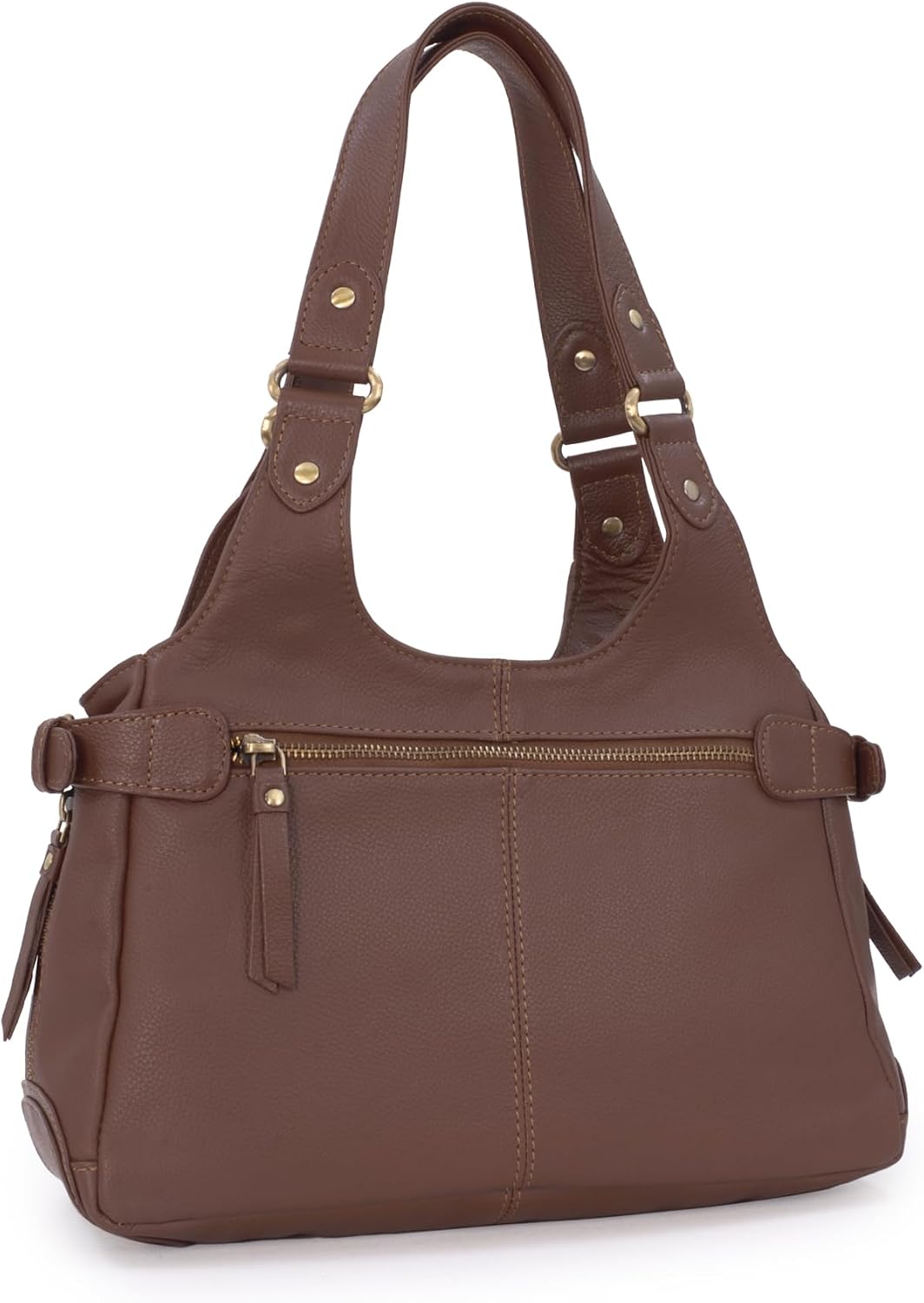 Catwalk Collection Handbags - Leder - Umhängetasche/Schultertasche - ROXANNA Braun, Braun
