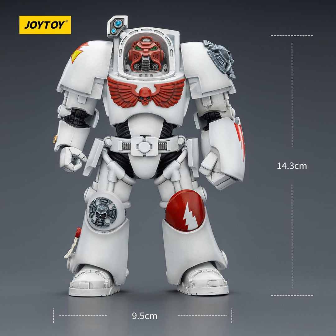 JOYTOY Warhammer 40K White Scars Terminator 2 with Power Fist and Storm Bolter 1/18 Action Figur，Sam