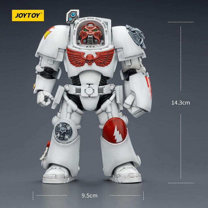 JOYTOY Warhammer 40K White Scars Terminator 2 with Power Fist and Storm Bolter 1/18 Action Figur，Sam