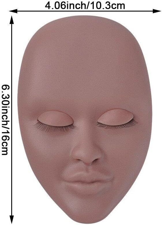 Übungs-Gesichts-Make-up-trainingsgesicht, Realistisches Gefälschtes Gesichtsmodell, Vollgesichts-sil