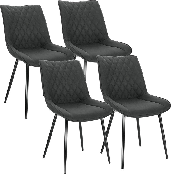 WOLTU 4 x Esszimmerstühle 4er Set Esszimmerstuhl Küchenstuhl Polsterstuhl Design Stuhl mit Rückenleh