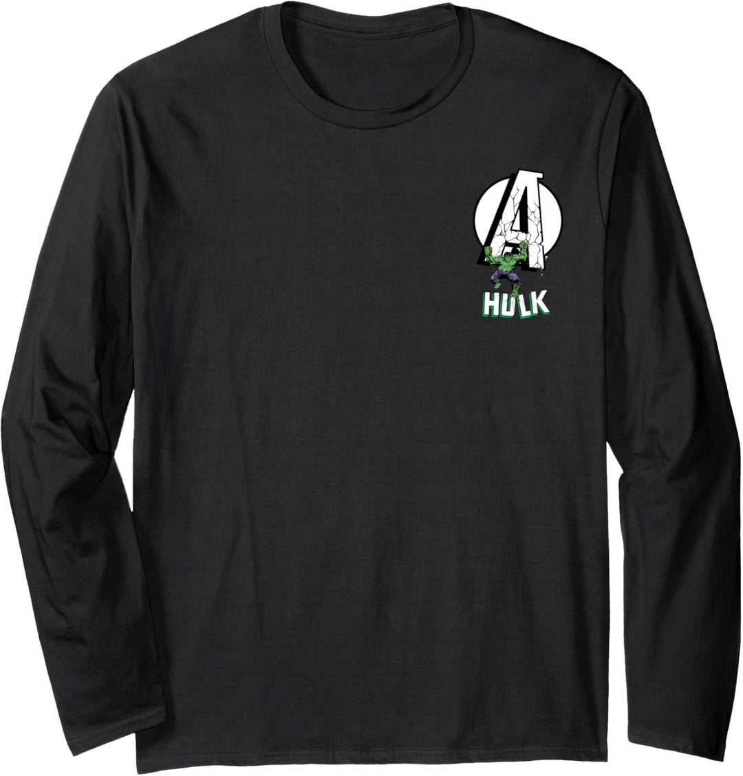 Marvel Avengers Hulk Pocket Logo Langarmshirt