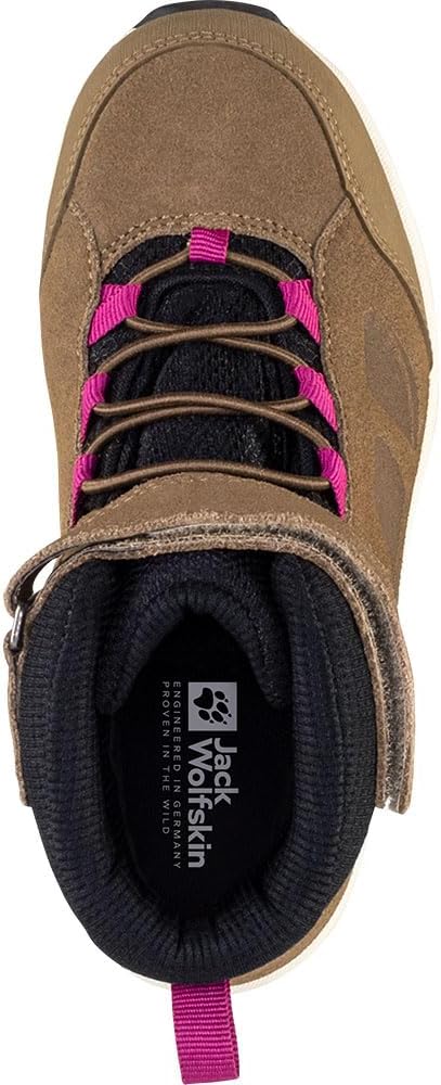 Jack Wolfskin Unisex Kinder Vojo Lt Texapore Mid KOutdoorschuhe 34 EU Brown Pink, 34 EU Brown Pink