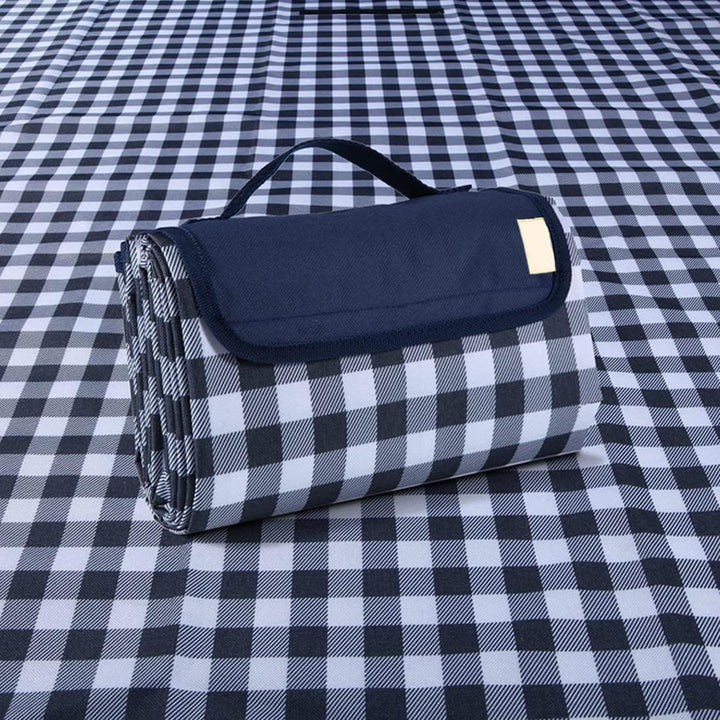 Extra grosse Picknickdecke, Stranddecke, 203.2x203.2 cm, Picknickmatte, wasserdicht, sanddicht, falt