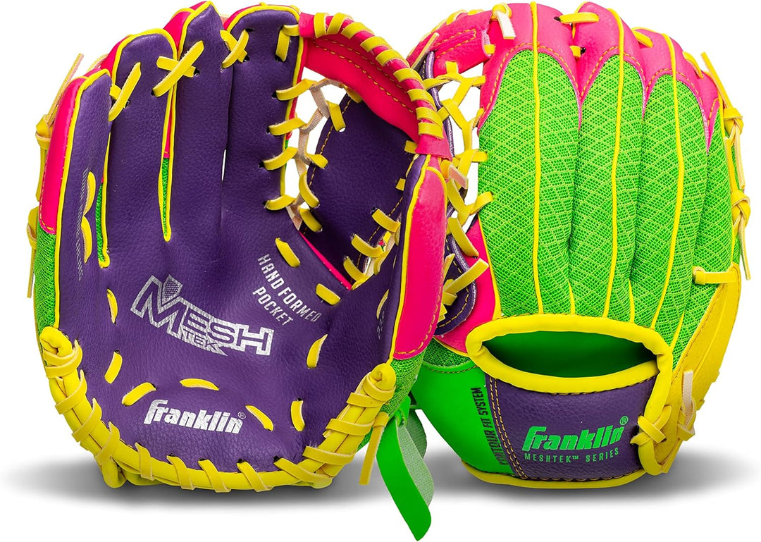 Franklin Sports Teeball Recreational Series Fielding Handschuh mit Baseball, 24,1 cm für Linkshänder