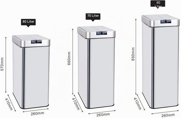 Automatischer Mülleimer 60 L SILVERLAKE, 60 l