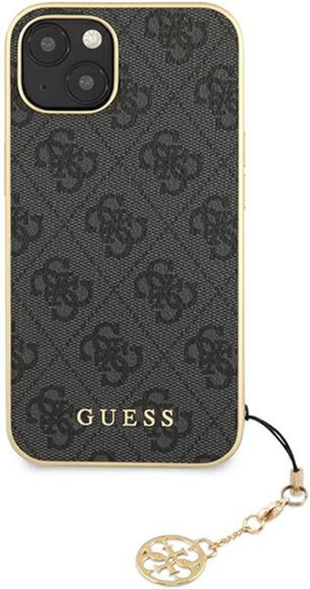GUESS GUHCP13MGF4GGR Hülle für iPhone 13 6,1" grau 4G Charms Collection