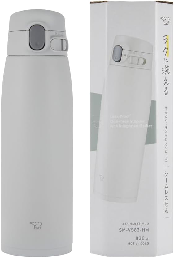 Zojirushi SM-VS83HM Vakuumflasche, 800 ml, mattgrau 28-Ounce Mattgrau, 28-Ounce Mattgrau