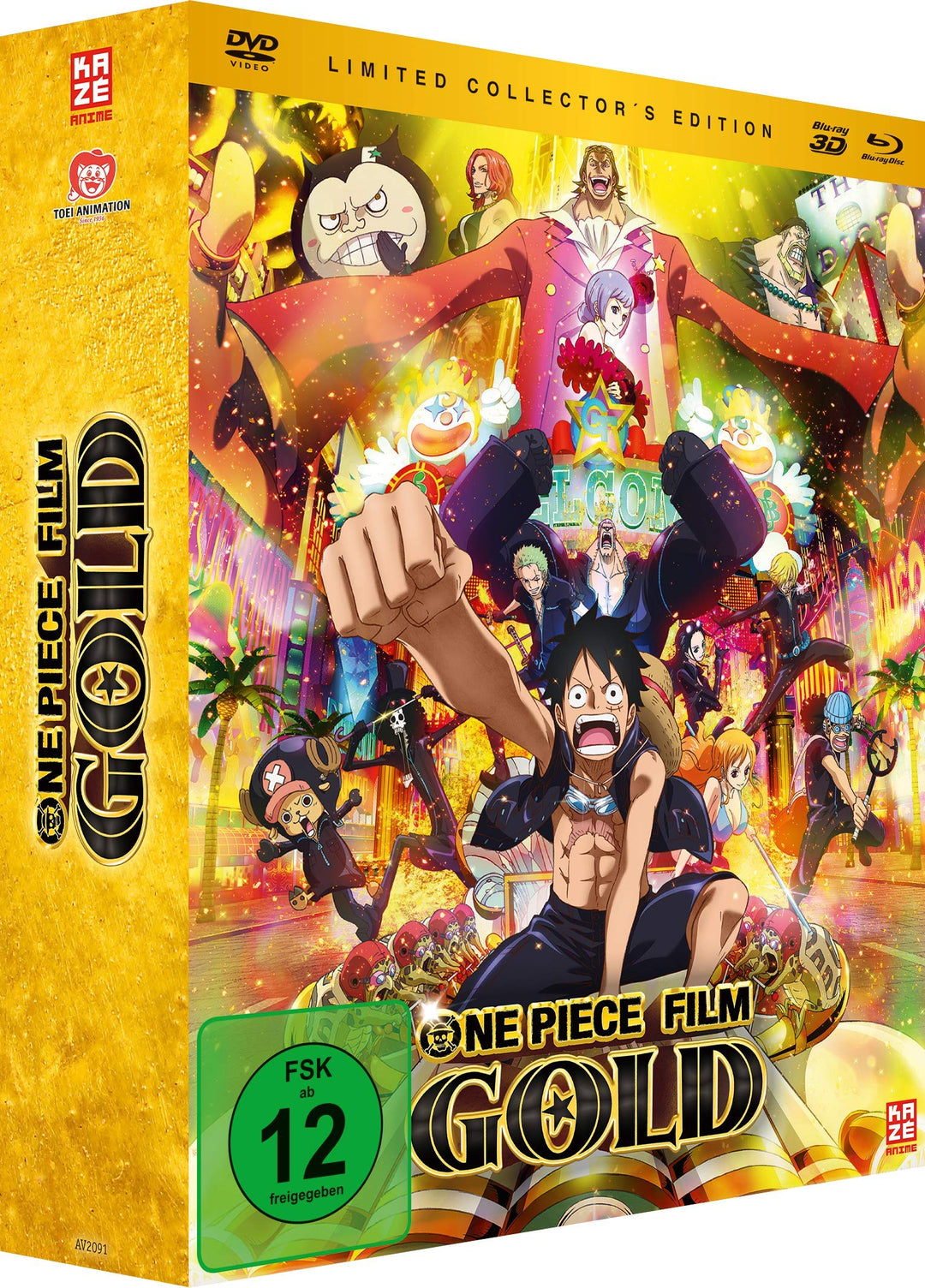 One Piece: Gold - 12. Film - [3DBlu-ray, Blu-ray & DVD] Limited Edition, DVD