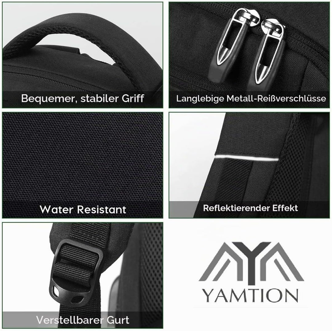 Laptop Rucksack Schulrucksack für 17.3 Zoll Laptop Daypacks für Herren Business Rucksack mit USB Lad