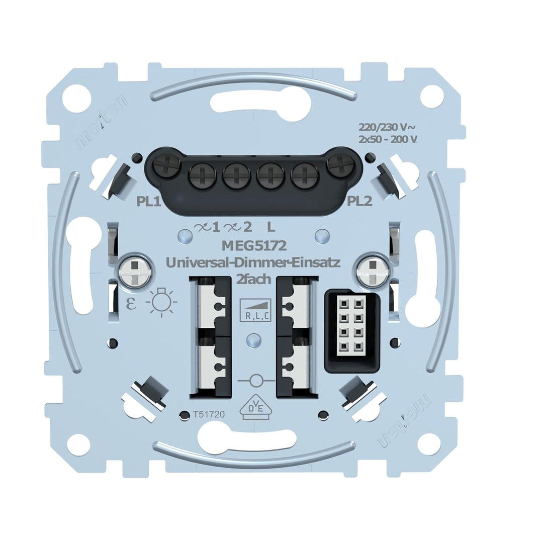 Schneider Electric Merten MEG5172-0000 | Universal-Dimmer-Einsatz | Metallisch | Made in Germany, Si