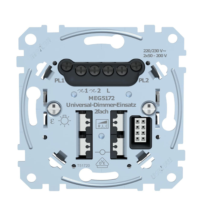 Schneider Electric Merten MEG5172-0000 | Universal-Dimmer-Einsatz | Metallisch | Made in Germany, Si