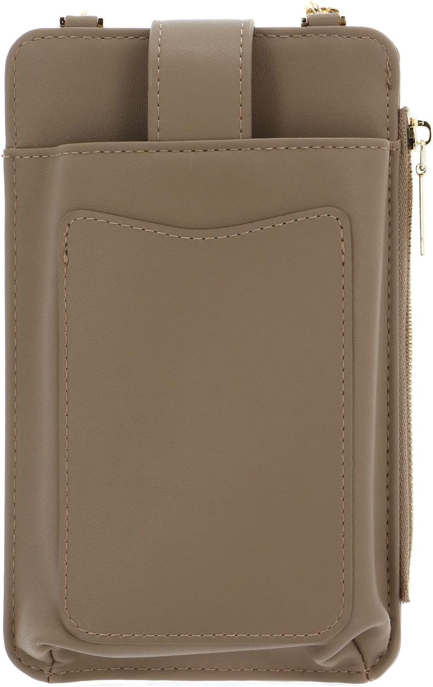 Seidenfelt Medja - Handytasche 18 cm cream/gold