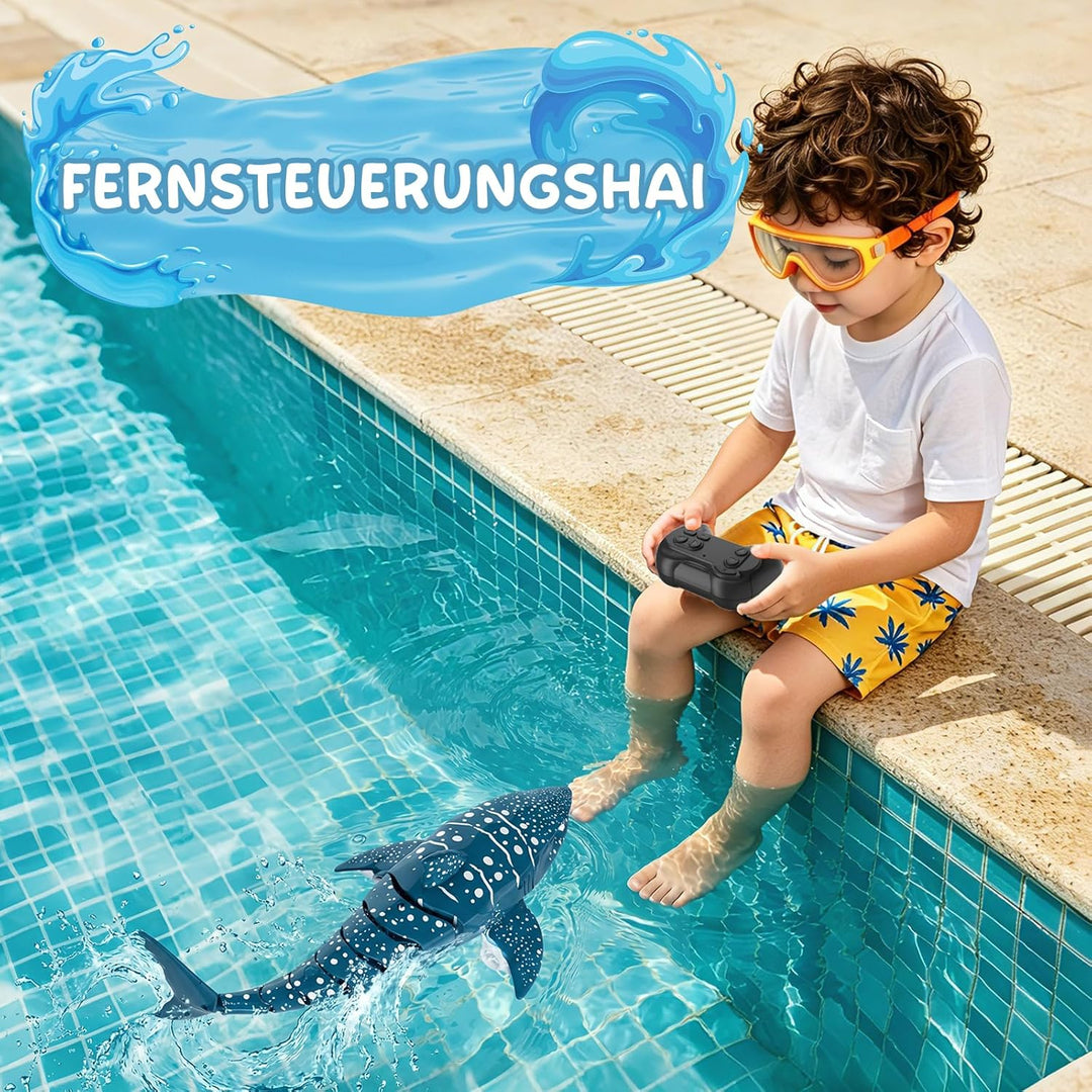 snookids Ferngesteuerter Hai für Kinder, 2,4 GHz RC Hai Spielzeug | Realistisches Schwanzwedeln und