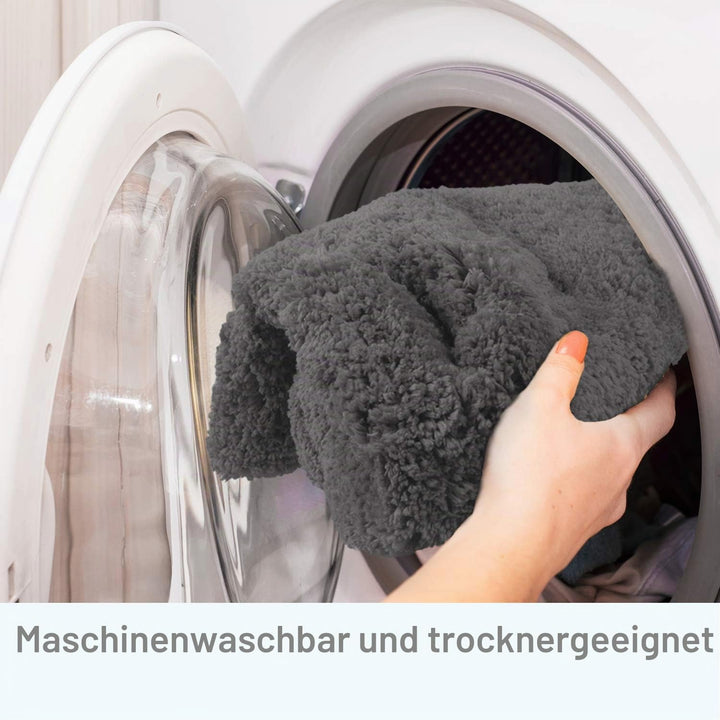 FCSDETAIL rutschfeste, Hochflor Badteppiche 80X150 cm, Maschinenwaschbare Badematte, Badvorleger mit