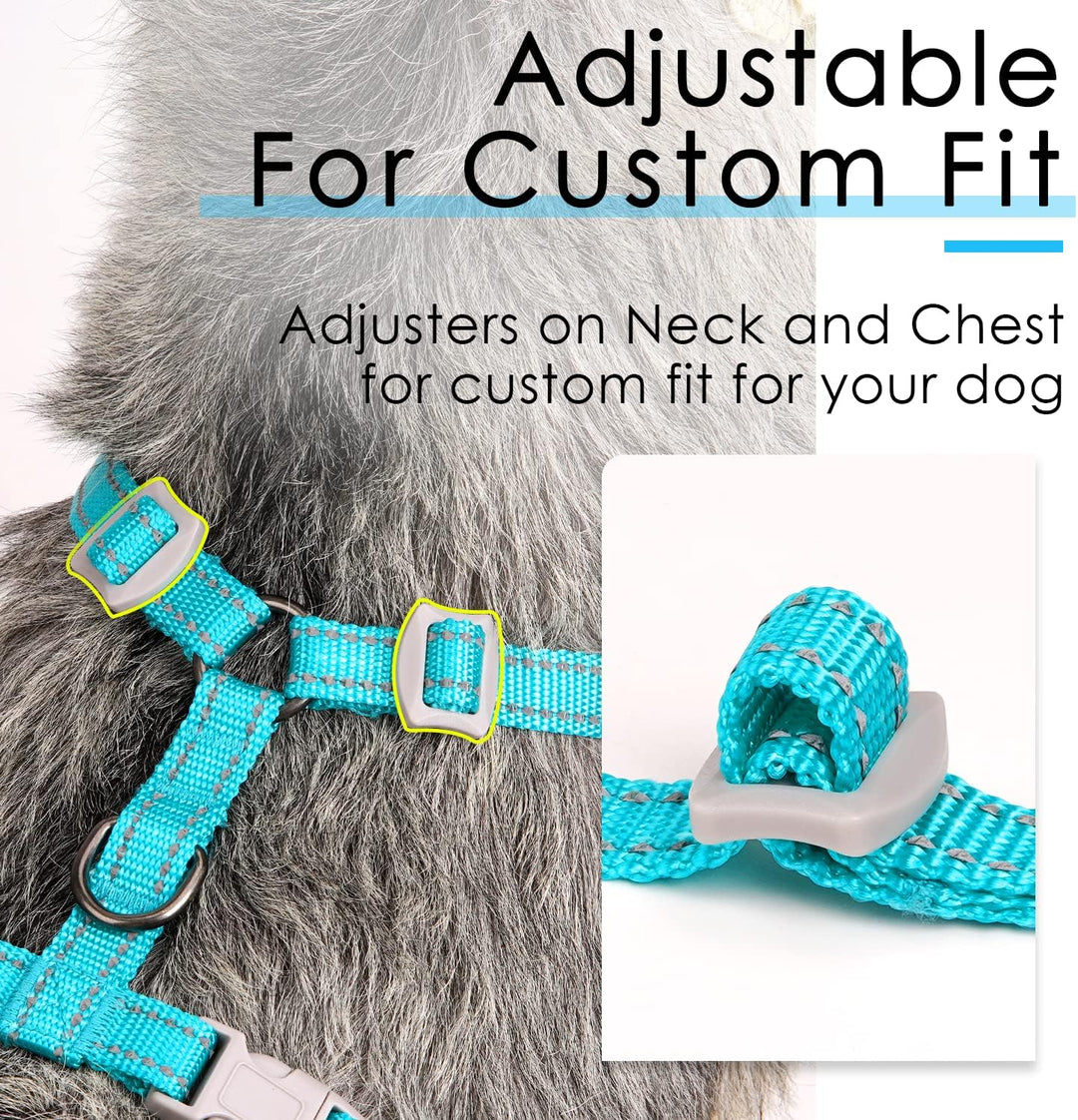 ThinkPet No-Pull Hundegeschirr Leine Set, Atmungsaktiv Brustgeschirr für Kleine Mittlere Grosse Hund
