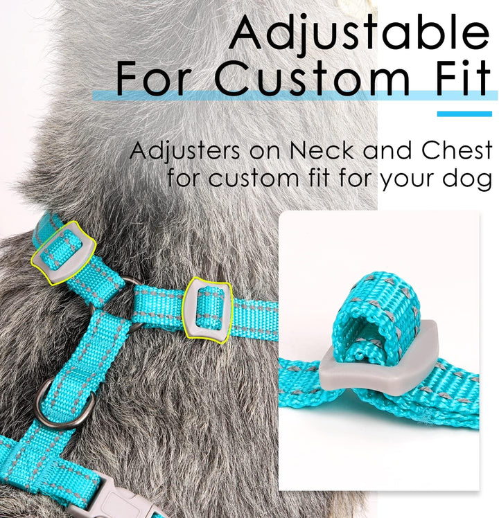 ThinkPet No-Pull Hundegeschirr Leine Set, Atmungsaktiv Brustgeschirr für Kleine Mittlere Grosse Hund