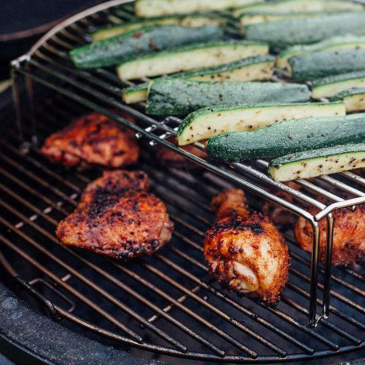 KamadoJoe Classic Joe Grillerweiterung, Silber, 1 Grill-Erweiterung Single, Grill-Erweiterung Single