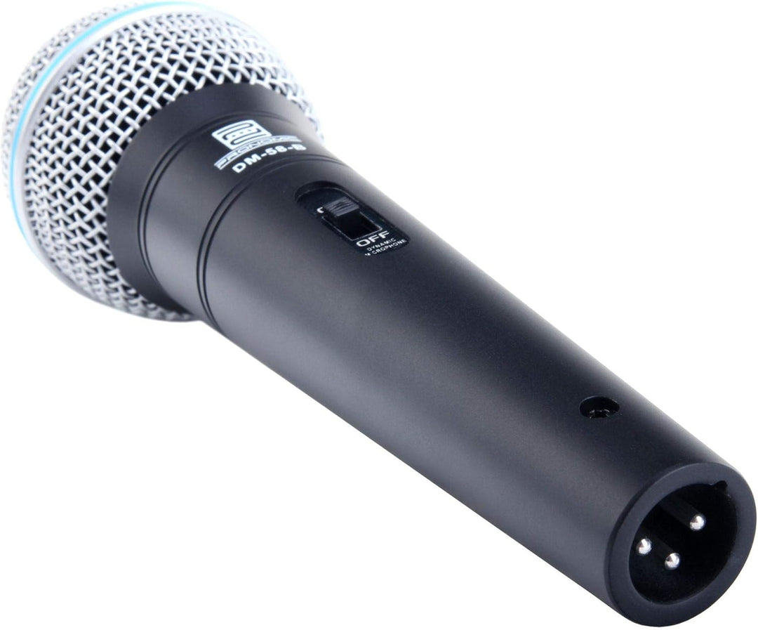 Pronomic Superstar Mikrofonset (Komplettset, dynamisches Gesangs Mikrofon, Galgenständer, 5m XLR-Kab
