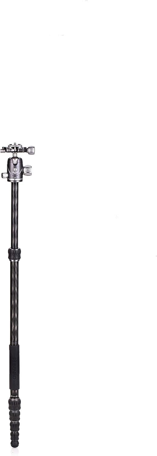 Benro Carbon Fibre Zero Series Tripod/Monopod with VX20 Ballhead, 5 Leg Sections, Twist Leg Locks, P