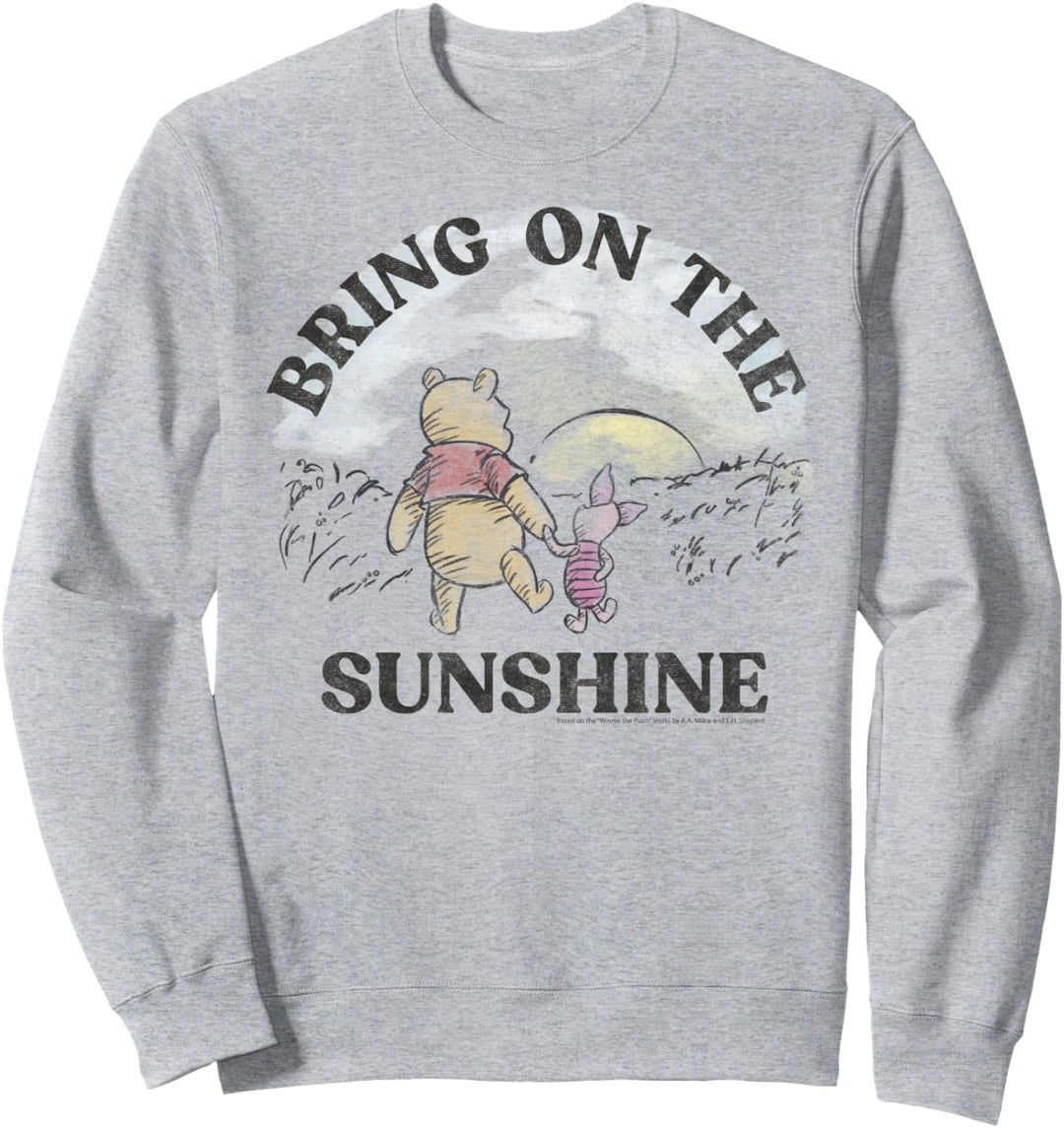 Disney Winnie The Pooh Piglet And Pooh Bring On The Sunshine Sweatshirt