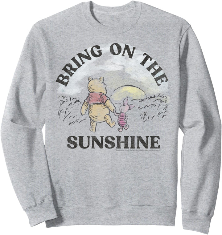 Disney Winnie The Pooh Piglet And Pooh Bring On The Sunshine Sweatshirt