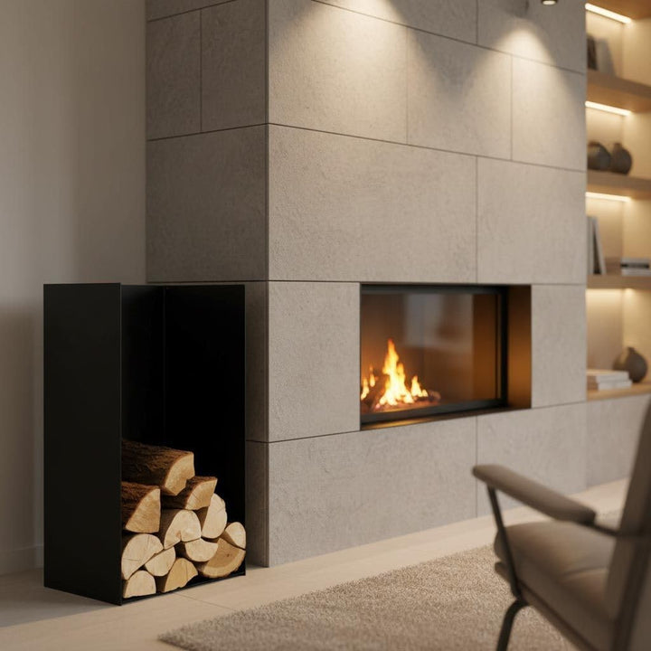 Magnus R148 Kaminholzregal, Brennholzregal, Holzkorb, Stahl