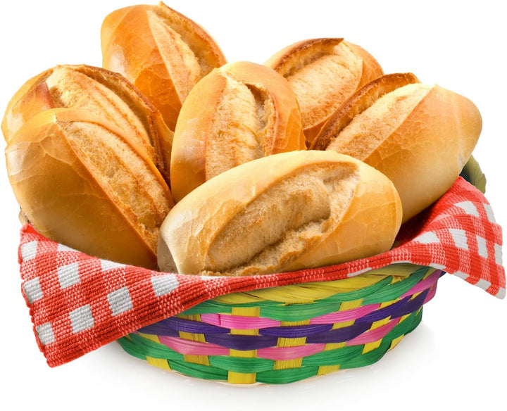 com-four® 4X Osterkörbchen mit Deko Gras und Eierfarben - Bunte Osterkörbe aus Bast mit grünem Gras