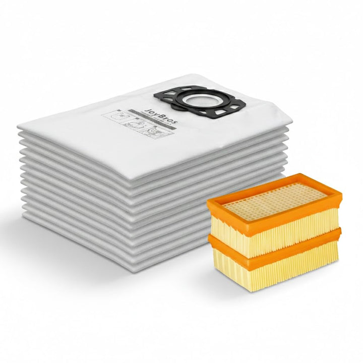 JoyBros 8 Staubsaugerbeutel 2 Filter für Kärcher wd4 wd5 wd6 p wd5p wd6p Premium 2.863-006.0 KFI 487