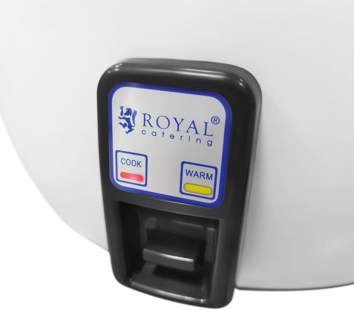 Royal Catering Elektrischer Reiskocher 27 L 3600 W für bis zu 70 Portionen automatische Warmhaltefun