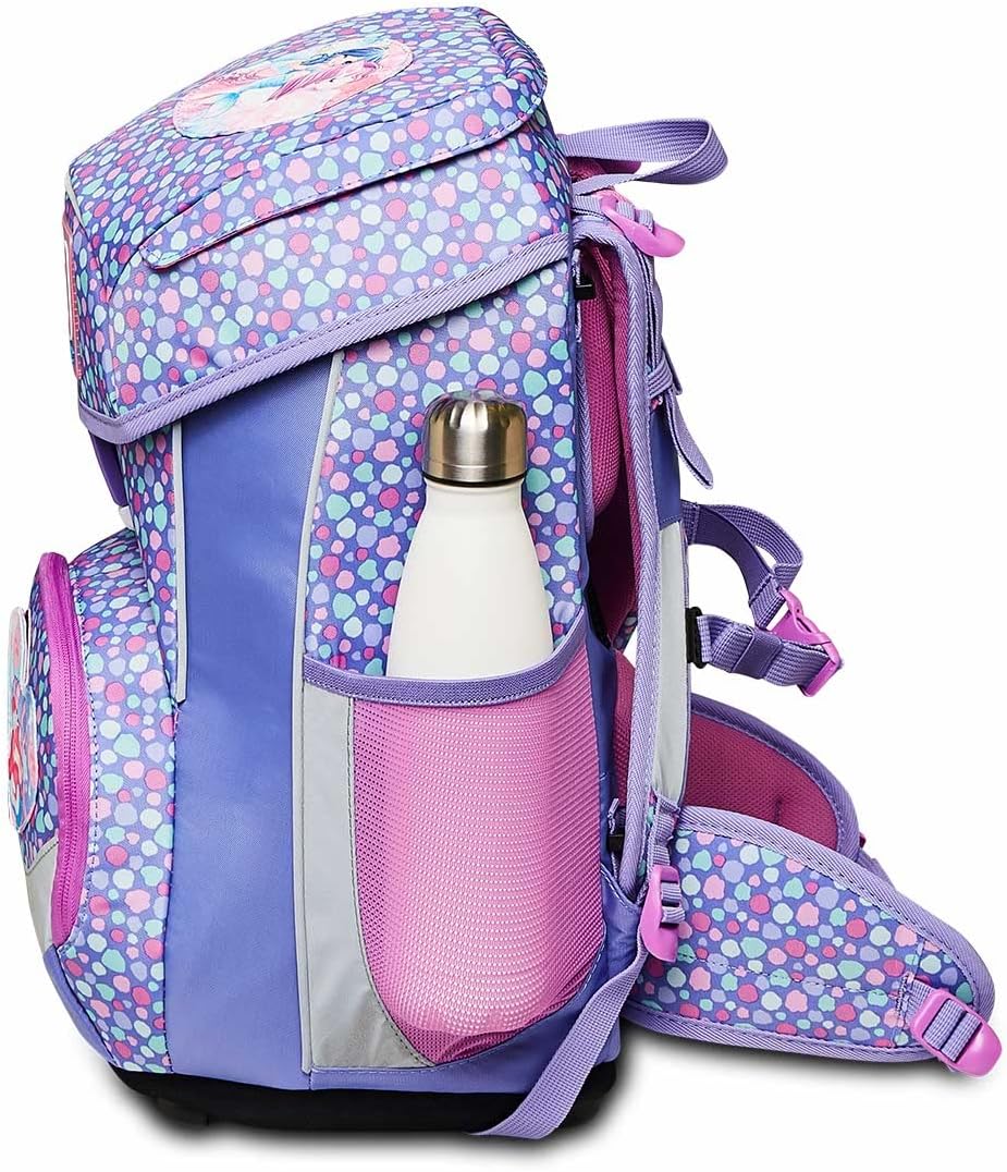 SJ Schulranzen Set 4-teilig Ergonomischer Schulrucksack, Ultraleichte Schultasche, 22 LT, ab 1. Klas